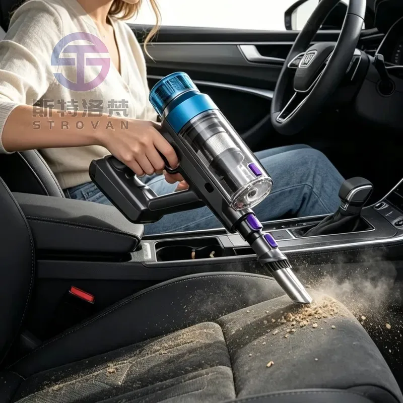 Cordless Dry HEPA Filtration Vacuum Cleaner 28Kpa/350W/45Mins Anti-Tangle Brush Touch Screen Car & Home/Pet