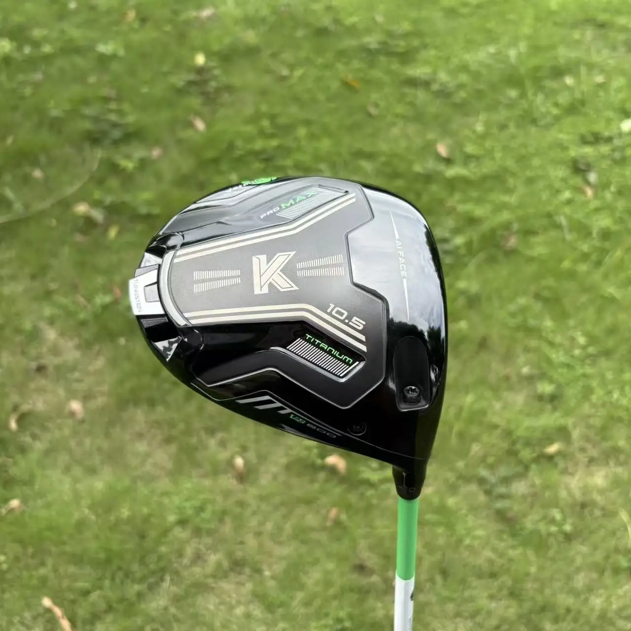 Men Golf Driver Large Sweet Spot Forgiving 9.5 10.5 Adjustable High Launch Right Handed Black Green