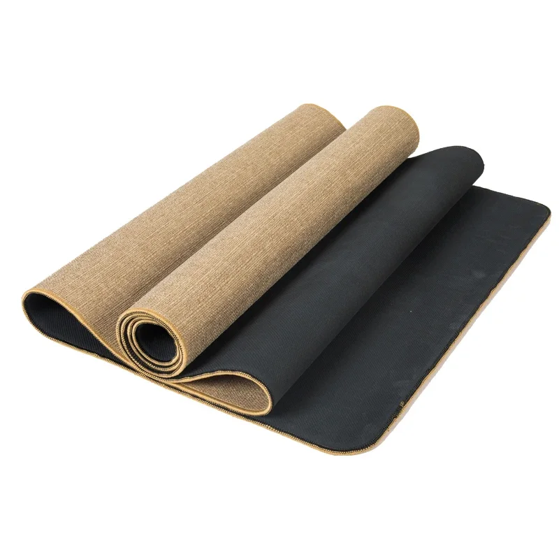 

Reversible Eco Friendly Natural Organic High Quality Durable Luxury Natural Jute Hemp Rubber Yoga Mat