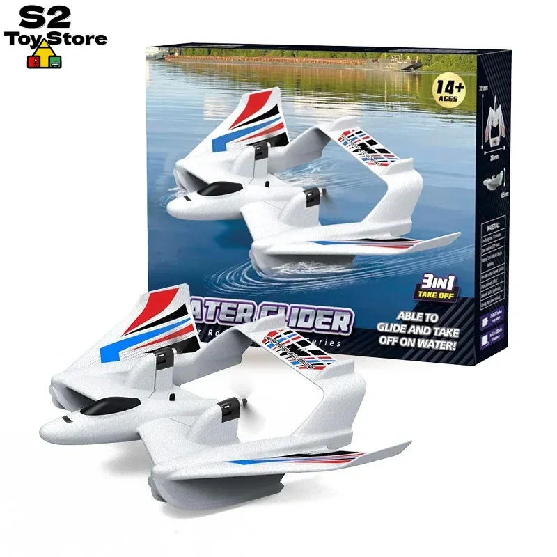 BM21 Amphibious RC Airplane 3CH EPP Foam Fixed Wing for Land/Water/Air Beginner Friendly Remote Control Model Birthday Gift