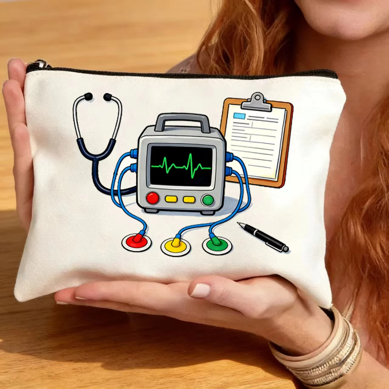 1 Stück Medizinische Aufbewahrungstaschen, Schlüssel- und Kleingeldtaschen, Modische Aufbewahrungstaschen, Geschenk zum Tag der Krankenschwestern, Waschtaschen
