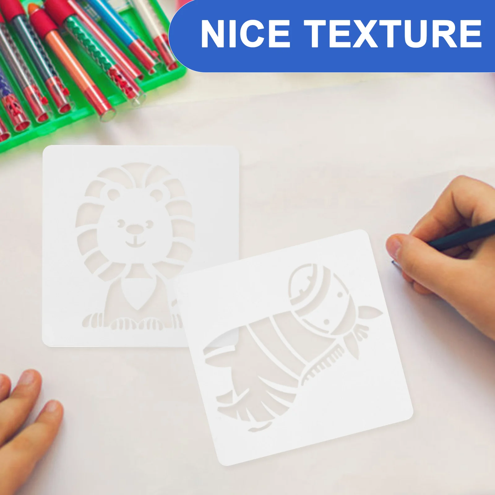 

20Pcs Cartoon Drawing Stencils Durable Reusable for Kids Art Projects Coloring Books Greeting Cards Craft Supplies