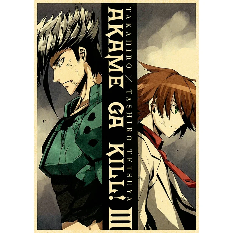 Akame Ga Kill Anime Poster Decor For Home Posters Room Wall Pictur Kraft Paper Retro And Prints Art Bar Cafe Stickers