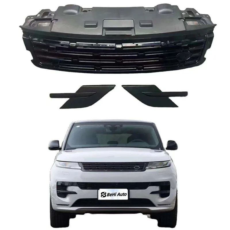 

Glossy Black Center Mesh Grille Grill Side Vents for 2023 Range Rover Sport New BeHi