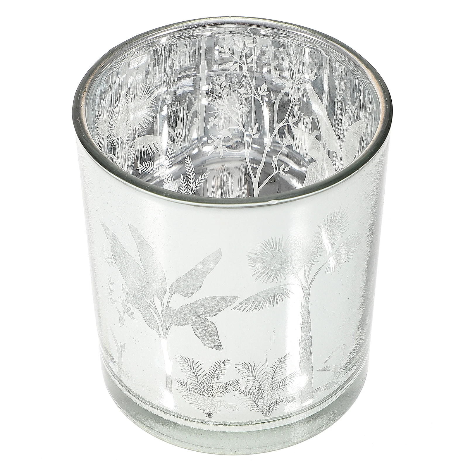 

1Pcs Candlestick Ornament Christmas Design Desktop Decor for Home Party Wedding Sturdy Safe Xmas Holder Premium Glass