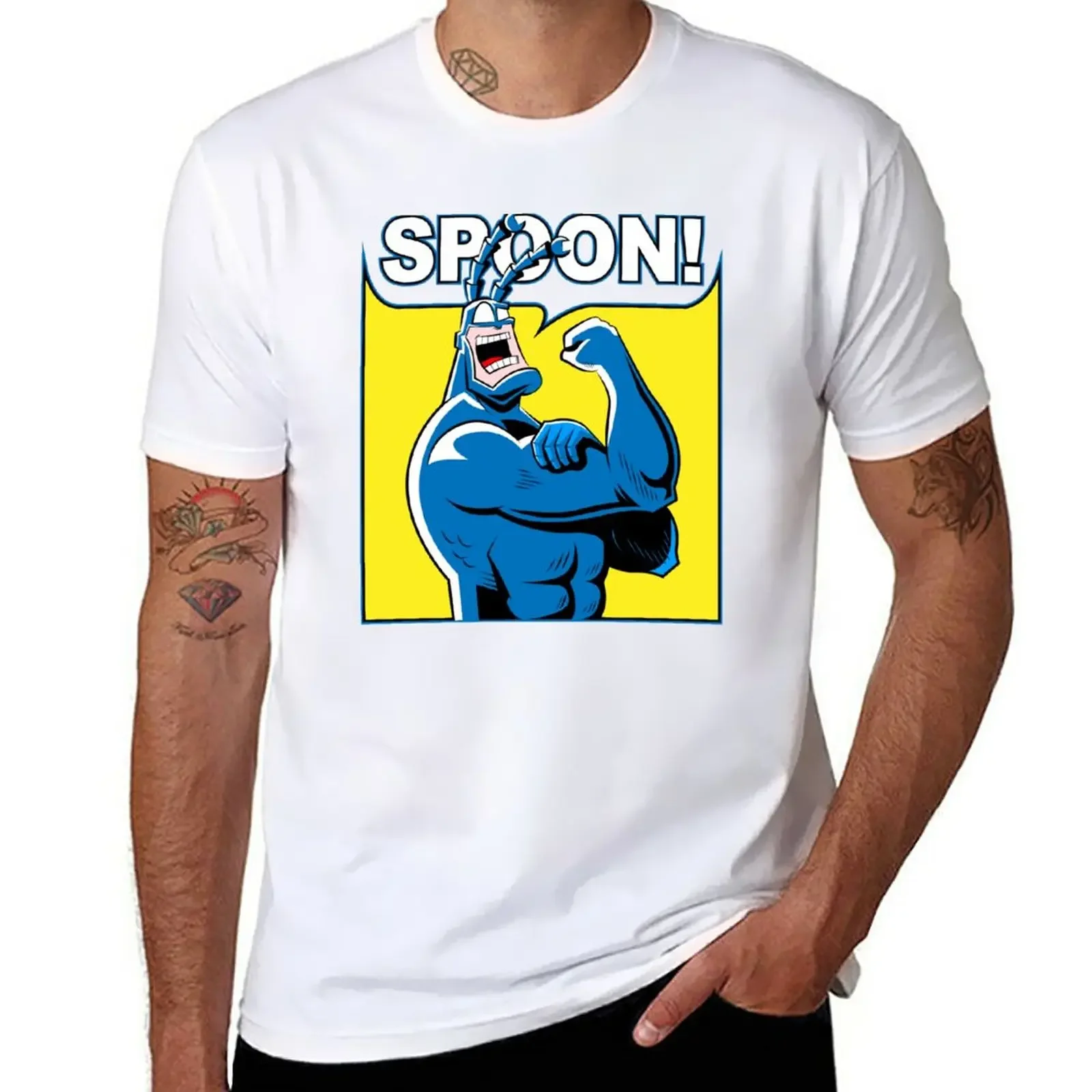 SPOON! T-Shirt shirts graphic tees funnys heavy weight t shirts for men