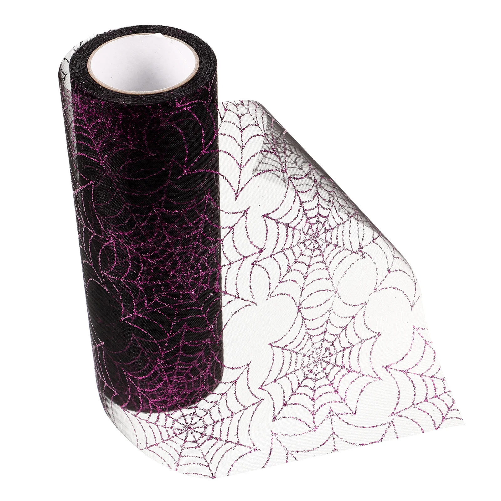 

1 Roll Organza Spider Web Mesh Ribbon For Halloween Decorations Crafts Party Supplies Outdoor Indoor Spooky Setup Cobwebs