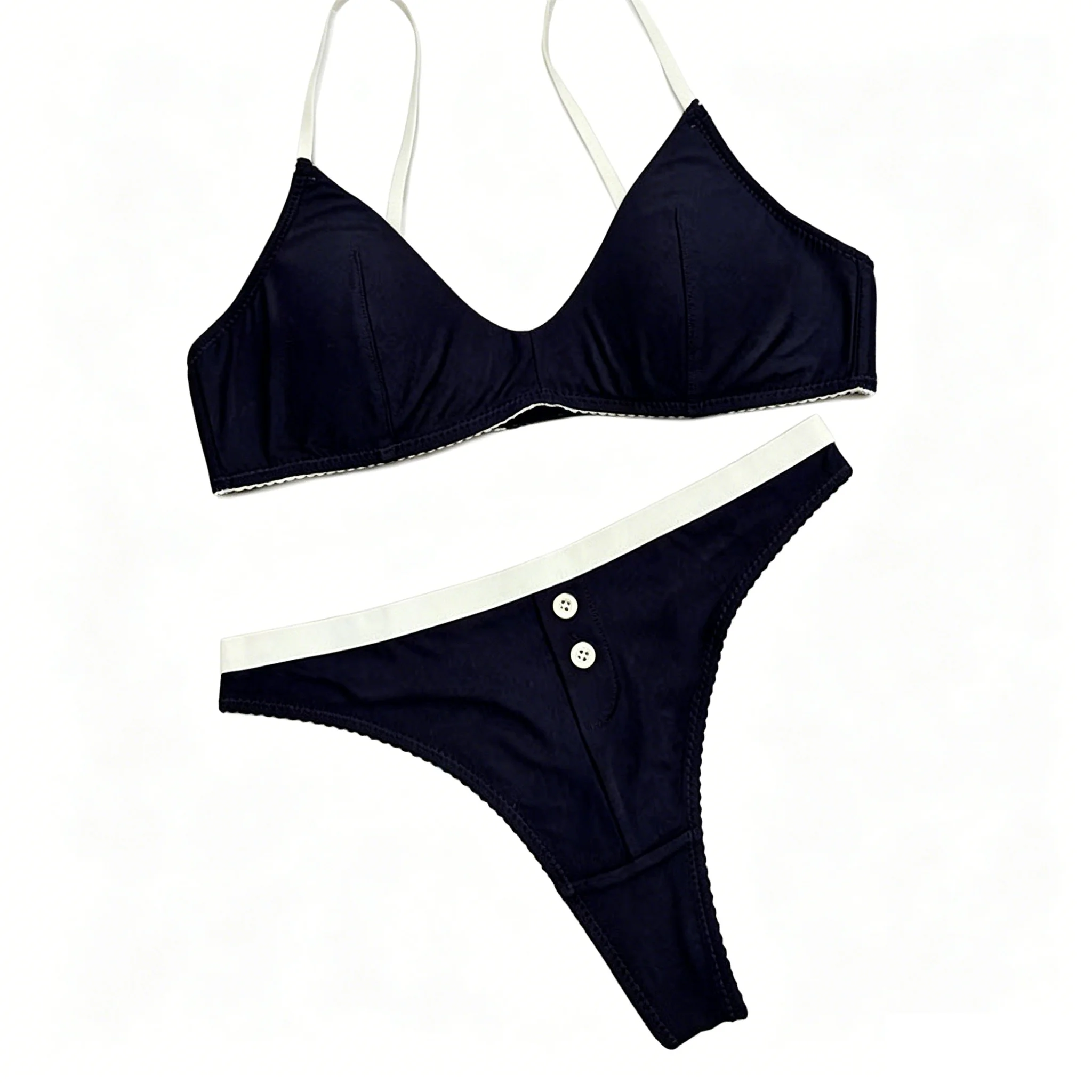French Thin Cup Lingerie Set Sexy Bras High Quality Women Underwear Seamless Push Up Brassiere Breathable Bras Panties Set
