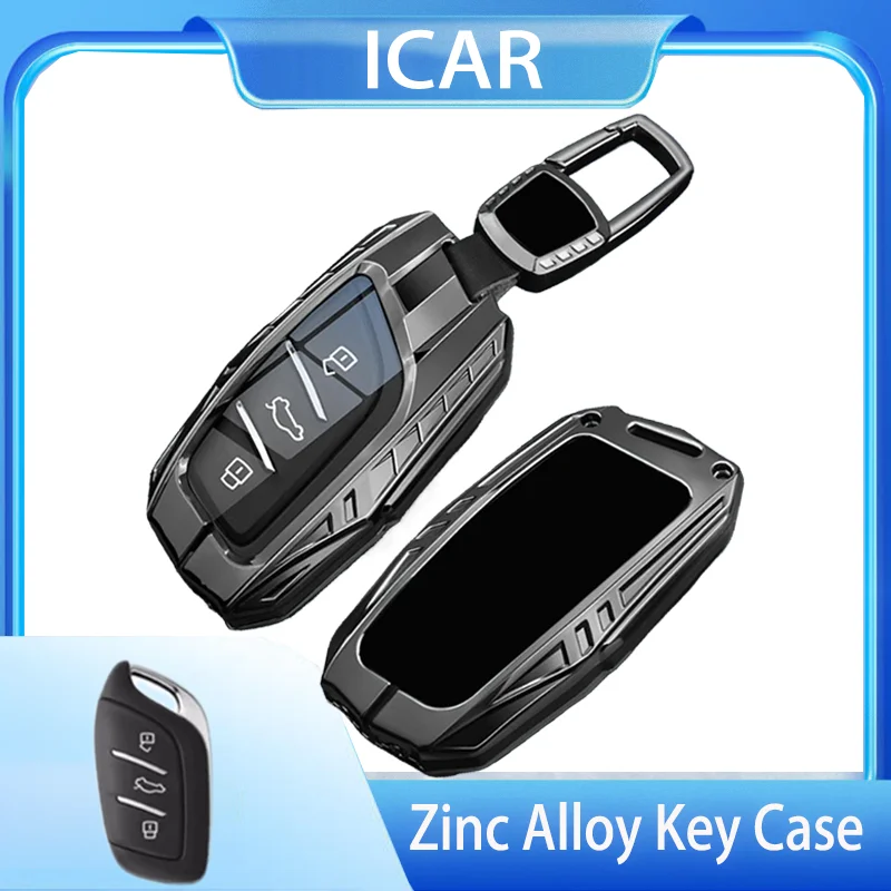 

Zinc Alloy Silica Gel for MG ZS EV MG6 EZS HS EHS Remote Smart Car Key Case Cover Fob Keychain Accessories