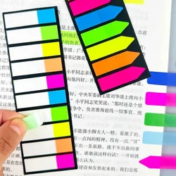 200 Sheets Posted It Transparent Sticky Notes Tab Self-Adhesive Kawaii Clear Bookmarkers Annotation Books Page Marker Stationery