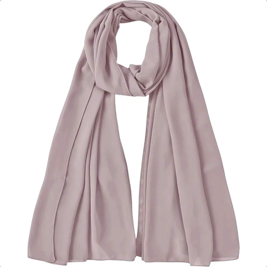 Premium Chiffon Hijab Head Scarf Shawl Wrap for Muslim Women Lightweight