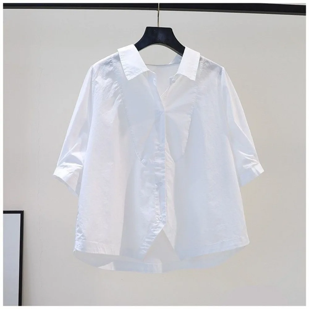 Blusa elegante de gasa para mujer, camisa de estilo coreano, Color sólido