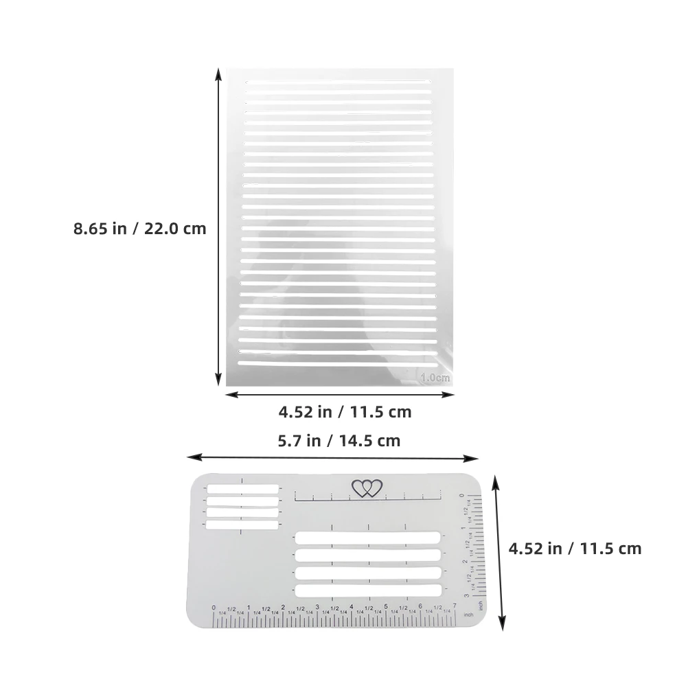 1Set Book Letter Format Template - Reusable Plastic Line Drawing Stencil Guide for Consistent Lettering in Invitations Cards and