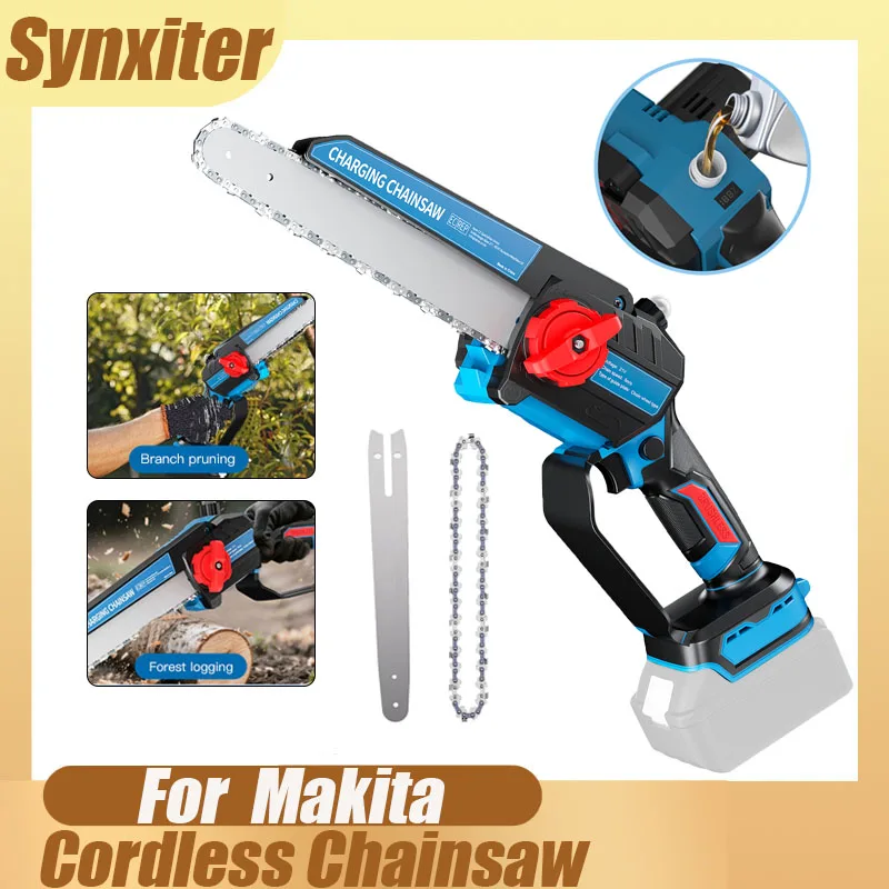 

8-дюймовая аккумуляторная цепная пила для Makita, аккумулятор 18 В, ручная электрическая пила, деревообработка, садовая обрезка, режущая пила, электроинструмент
