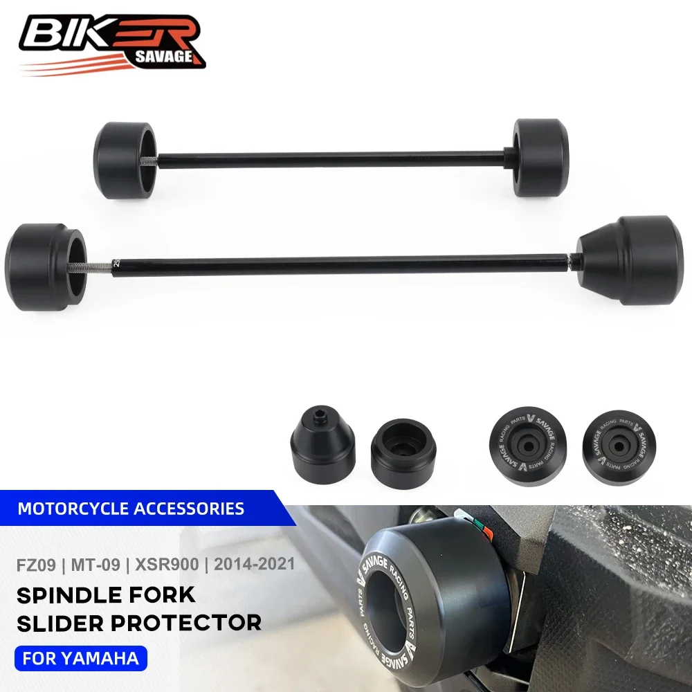 

XSR900 2021 Rear Front Axle Fork Crash Slider For Yamaha MT09 MT-09 SP FZ09 2014+ Motorcycle Parts Rear Swingarm Crash Protector