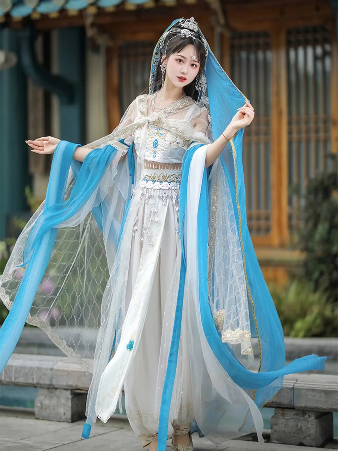 

Dunhuang Dance Costume Performance Suit Classical Dance Clothing Elegant Dress Female Chinese Style Costume