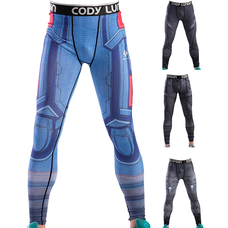 

Marvel Compression Pants Men Tight Skinny Joggers Sweatpants Workout Gyms Male Tracksuit Fashion Leggings Sports Track Trousers