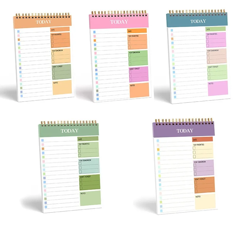 kawaii Frosted notepad plan this time management to-do list Tear-off notepad portable small notebook todolist office accessories