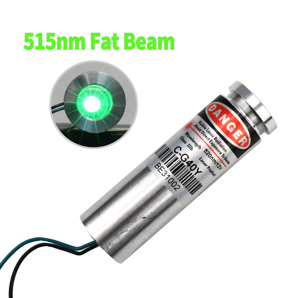 

520nm 40mW Thick Beam Green Laser Module 12V for Laser Show/Lab/Stage/Wine Base