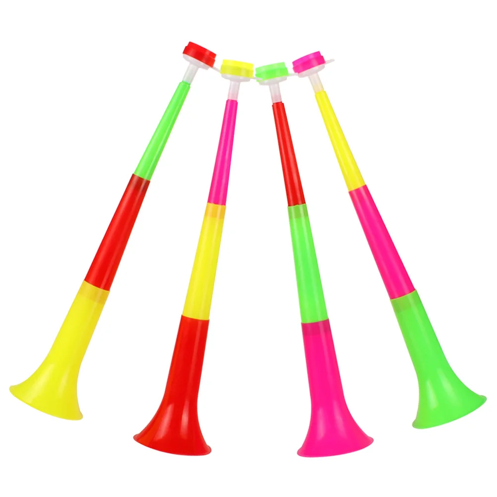 

4pcs Colorful Telescopic Trumpet Plastic Noise Maker For Football Party Cheering Stadium Portable Horn Instrument Accessories