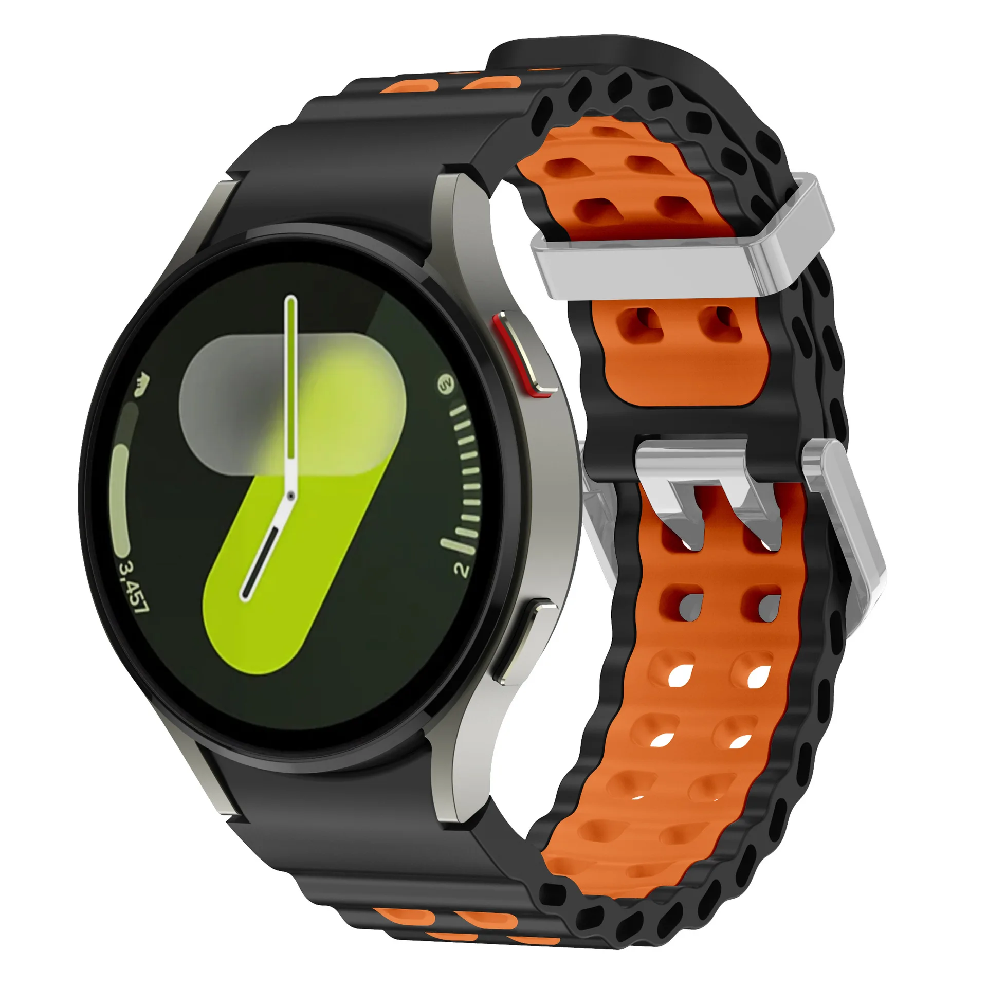 Silicone Strap For Samsung Galaxy Watch 7 6 5 4 44mm 40mm 5Pro 45mm No Gaps Band For Galaxy 4 6 Classic 47mm 43mm 42 46mm Correa
