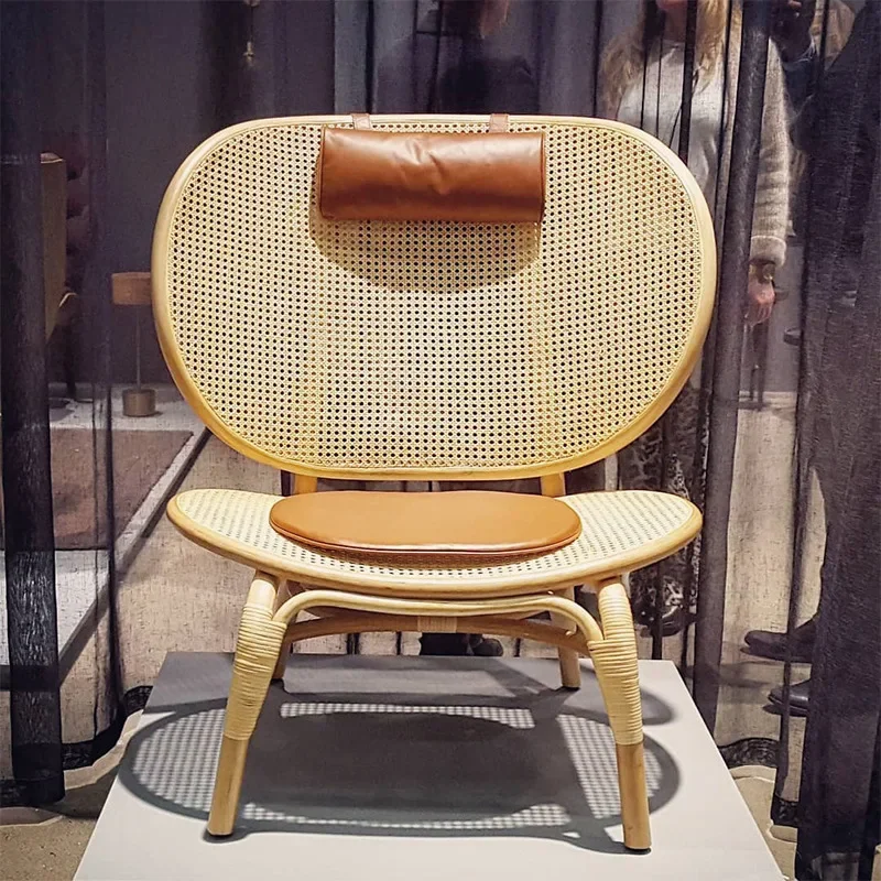 South East Asia Single Surprise Wind Rattan Sofa Chair Indonesian Rattan Homestay Balcony Leisure Rattan Chair ins