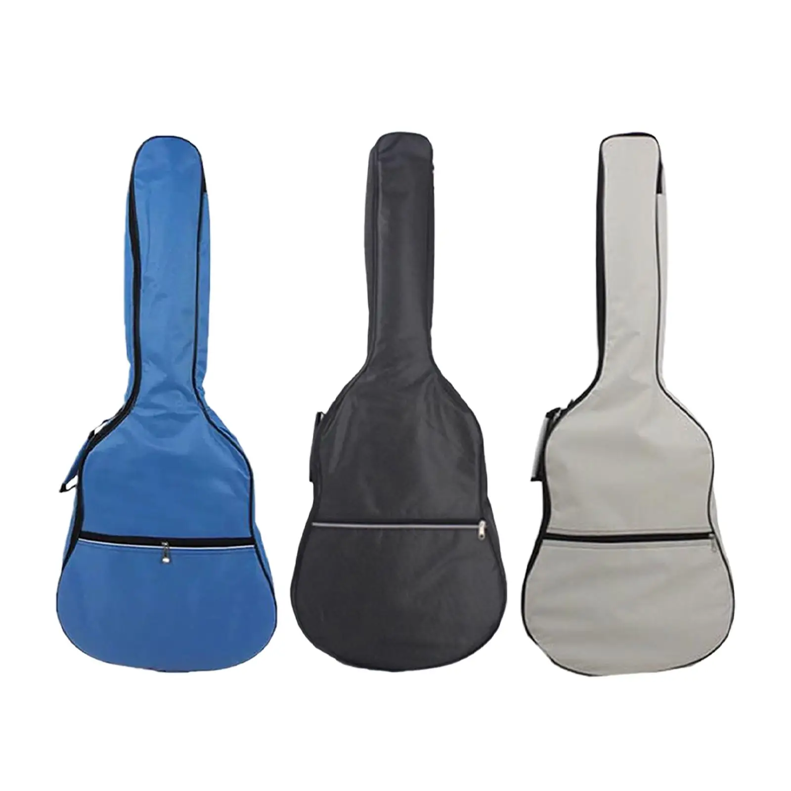 Guitar Gig Bag Thicken Material Waterproof Side Handle Protection Backpack Acoustic Guitar Carrying Case Large Front Pocket view 4