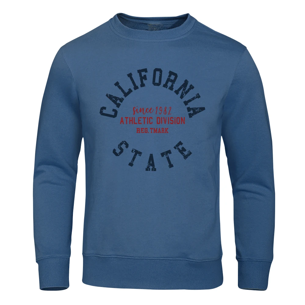 Since 1982 California State Street Letter Hoodie Men Retro Fashion Top Funny Pullover Clothing Novelty Graphic Hoodies Men\'S