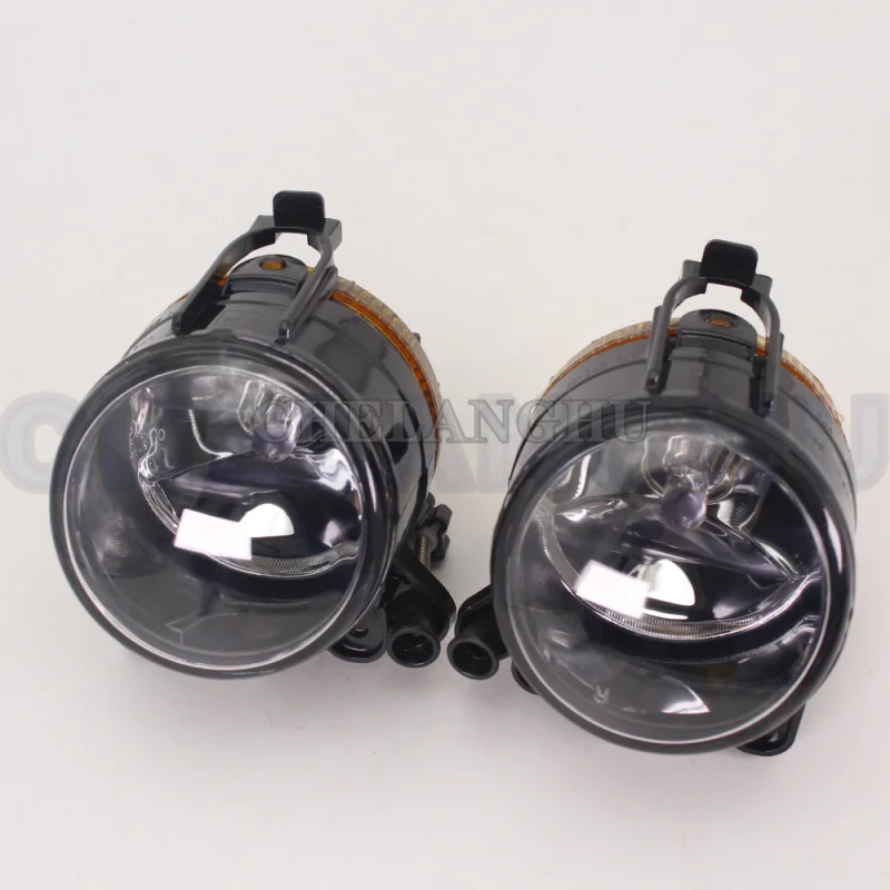 Pair Front Bumper Fog Lights Lamp With Halogen Bulbs For VW Golf 5 A5 MK5 2004 2005 2006 2007 2008 2009