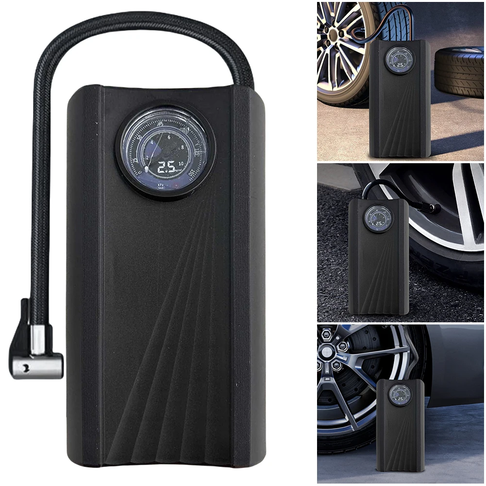 Wireless Electric Tire Inflator Rechargeable 150PSI Electric Air Compressor Digital Inflatable Pump for Car Motorcycle Bike Ball