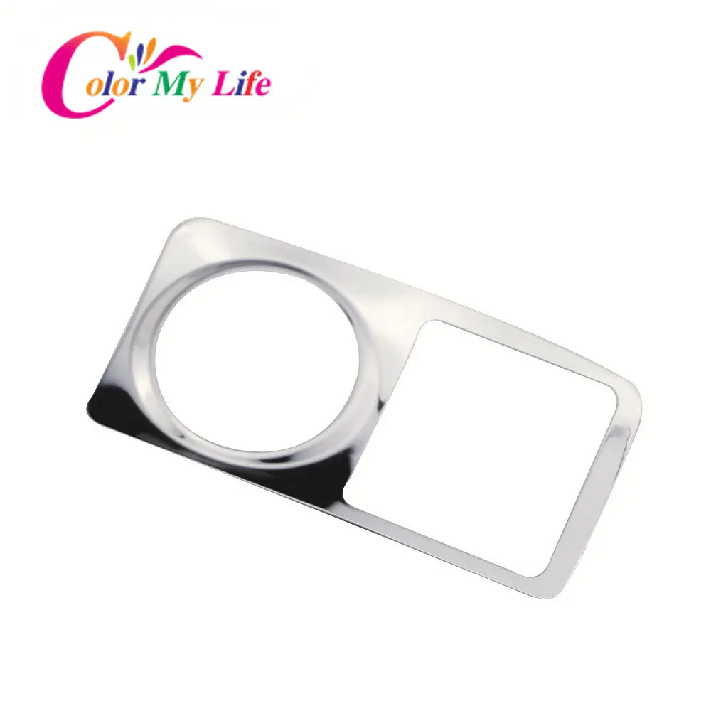 Stainless Steel Car Cigarette Lighter Decoration Paillette Cover Trim Sticker for Ford Focus 3 MK3 Accessories