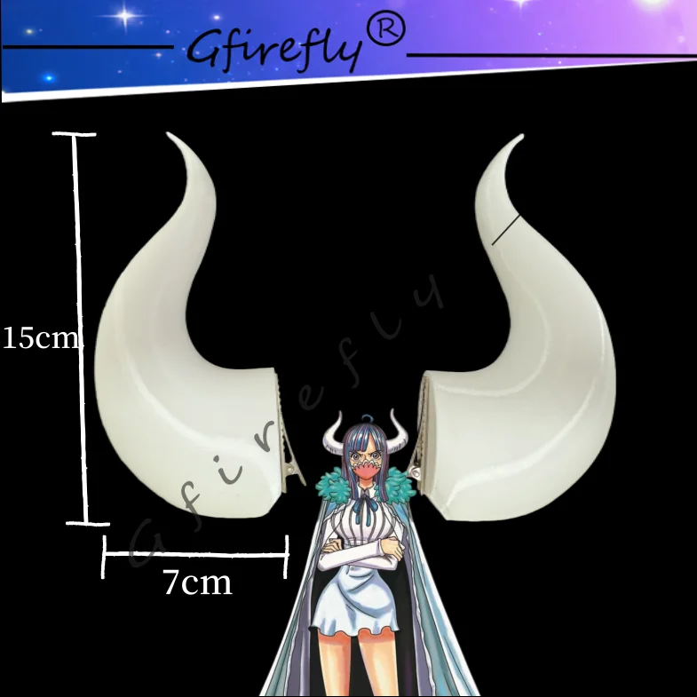 

Universal White Devil Horn Prop Headwear for Anime, Ox Horn Cosplay Accessories Halloween Comic Show Hairpin Accessories