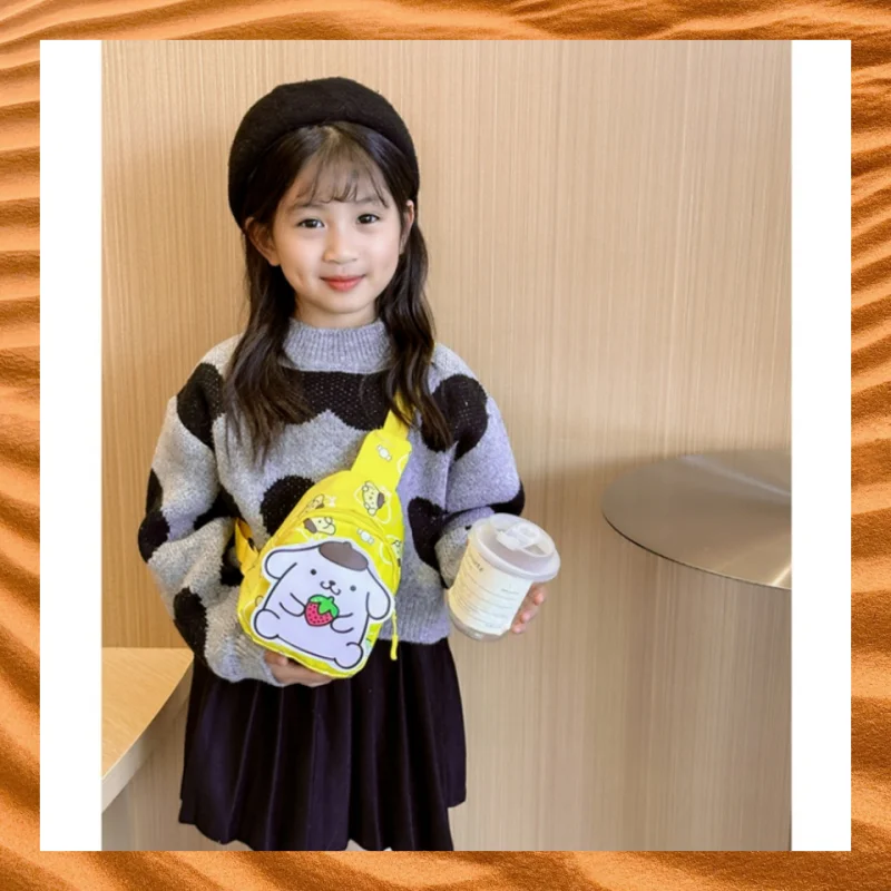

Sanrio Crossbody Bag Cute Cartoon Portable Backpack Hellokity Cinnamorol Kawaii Girls' Bag