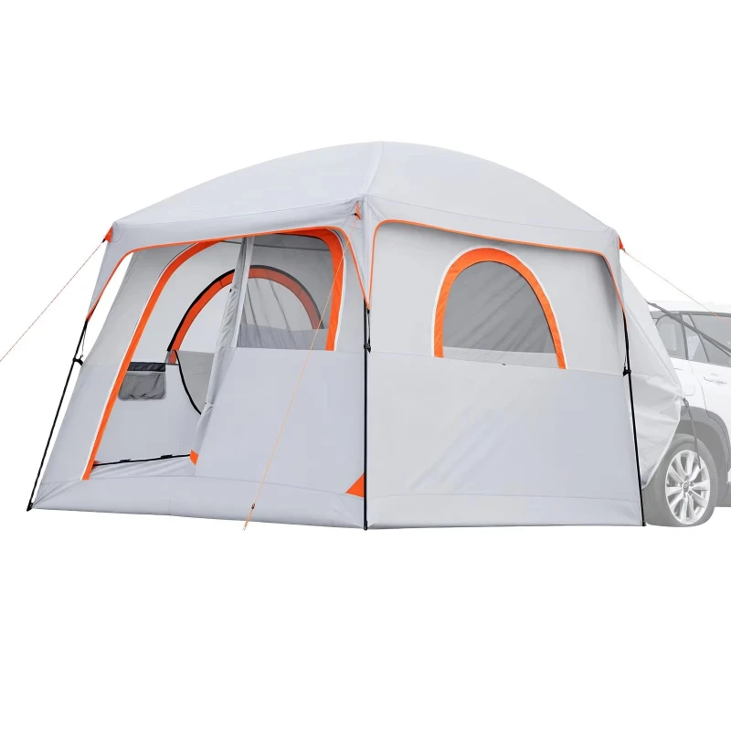 10 X 9 feet 3 season SUV tailgate tent with ventilation door, mesh window, PU2000mm waterproof, large SUV tent