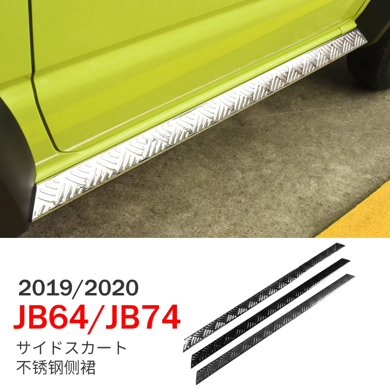 For Jimny JB64 JB74 2019 2020 Styling Interior Accessories Auto Body Stripes Protective Car Door Side Skirt Stickers