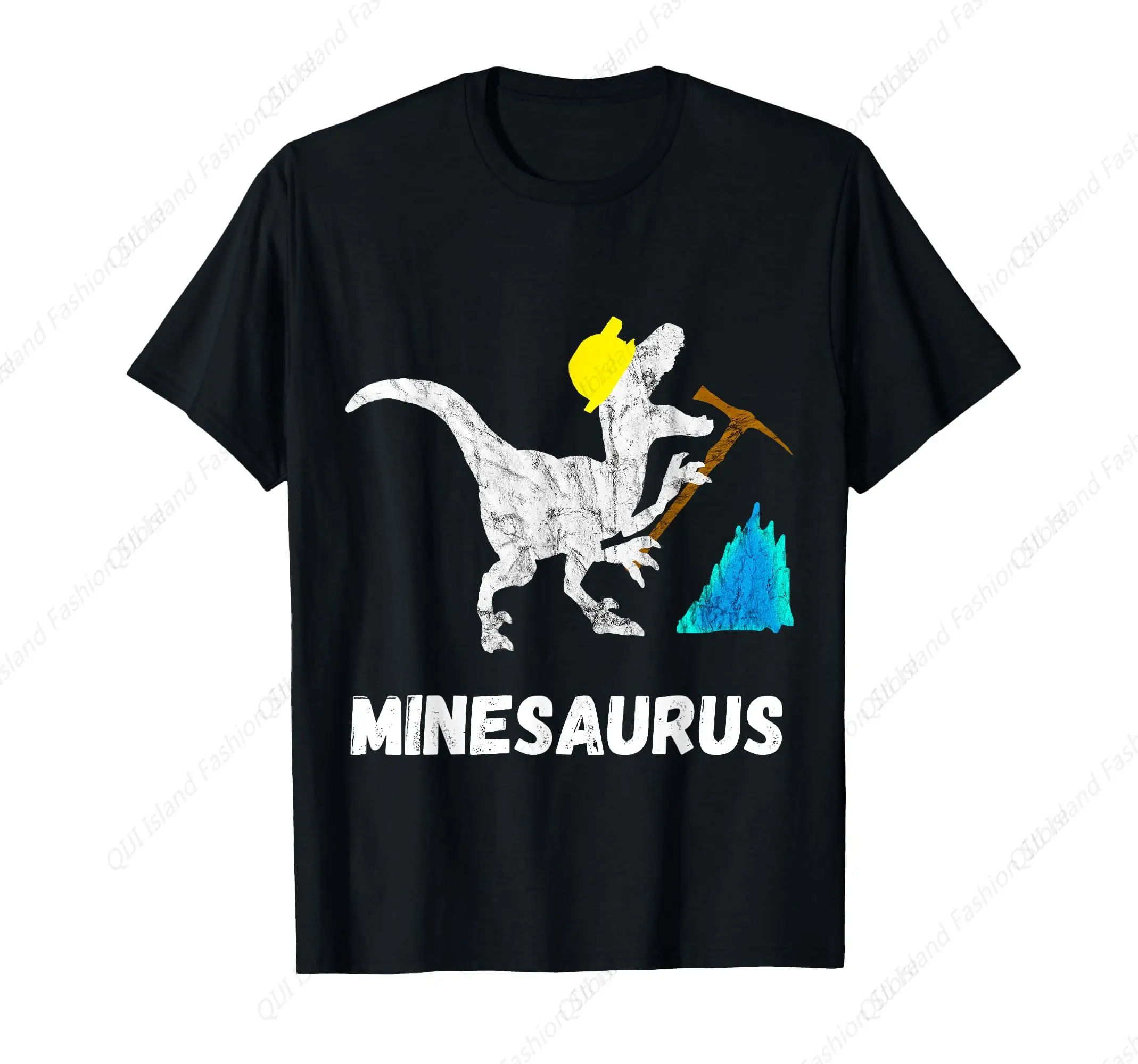 

Mine Dinosaur Gold Coal Miner Dinosaurs Funny Mining T-Rex T-Shirt