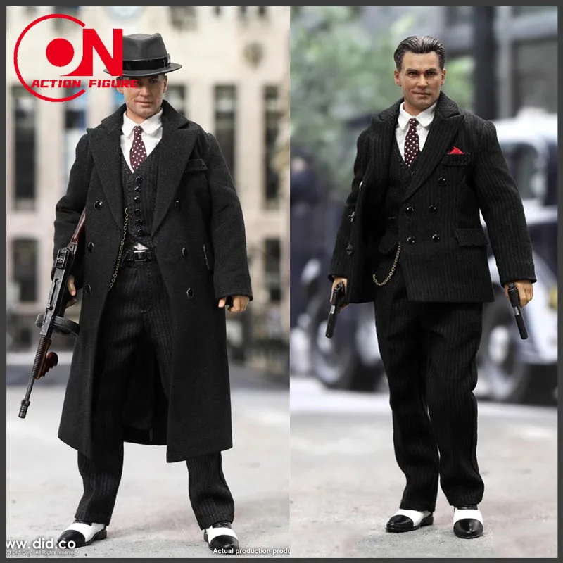 In Stock DID XT80008 1/12 Chicago Gangster John Action Figure Model 6'' Palm Hero Series Male Soldier Figure Doll Full Sst Toy