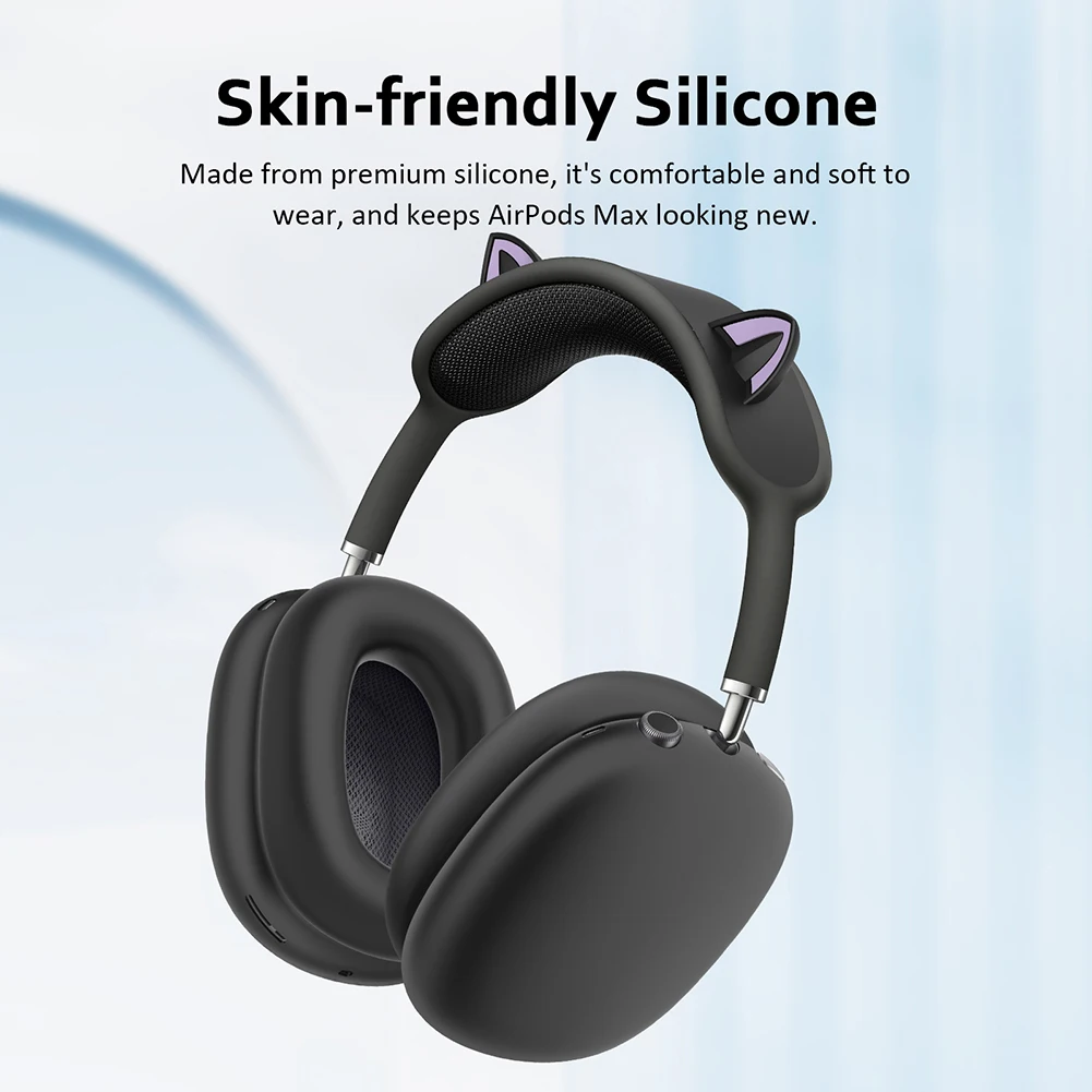 Juste de protection d'oreille en silicone pour AirPods Max, housse de protection de la peau douce, housse de bande de sauna, manchon de norme d'oreille, 3 en 1