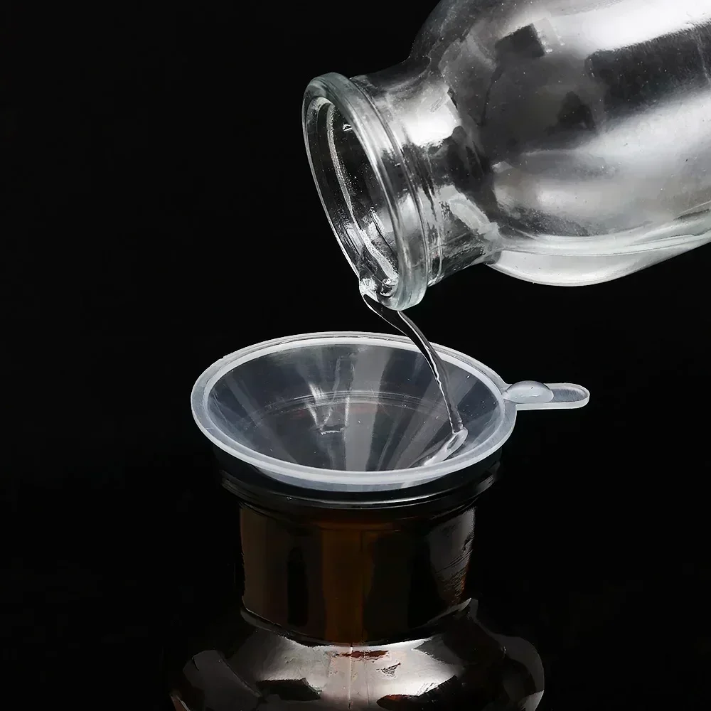 Mini Transparent Funnel Small Mouth Liquid Oil Hopper Plastic Gadgets Home Kitchen School Laboratory Experimental Supplies Tools