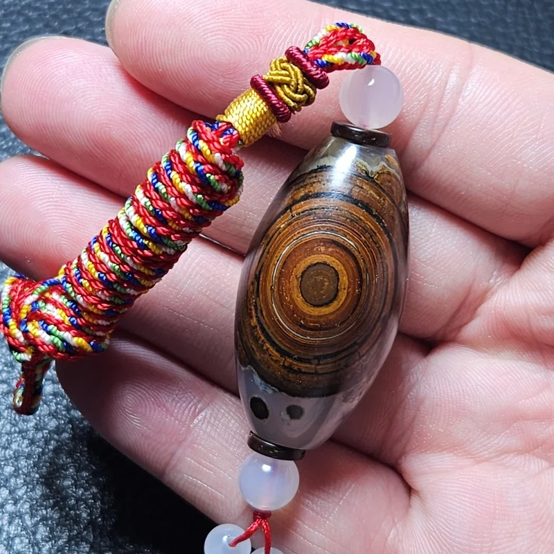 

High QualityNatural Gobi Desert Eye Stone Agate Tassel Crystal Energy Healing Aura Gift for Family Decoration