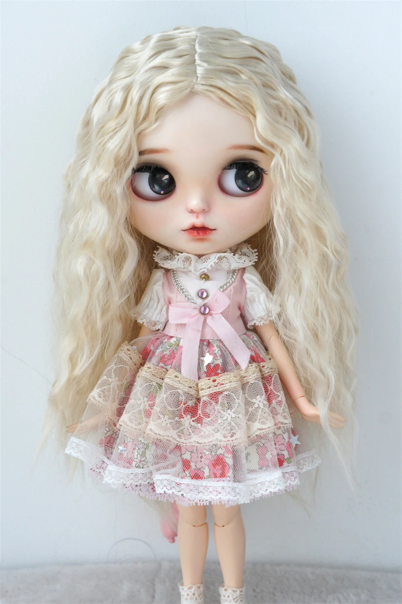 JD706 All Sizes For Long Curly Doll Wig Soft Synthetic Mohair YOSD MSD SD Blythes Hair Wholesale BJD Wigs Doll Accessories