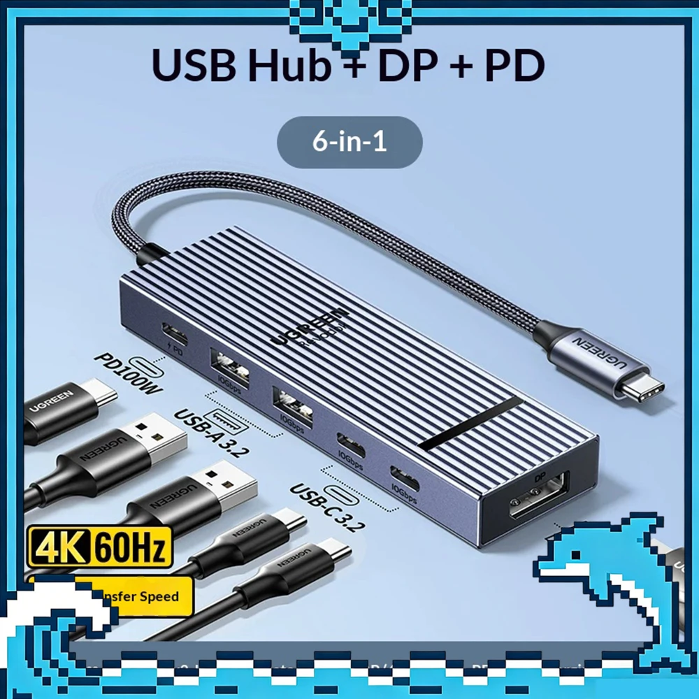 UGREEN CM818-45363 Expansion Dock 4K60Hz HD +HDR Laptop Docking Stations Suitable for Mac computers: MacBook Pro/Air M5/Neo