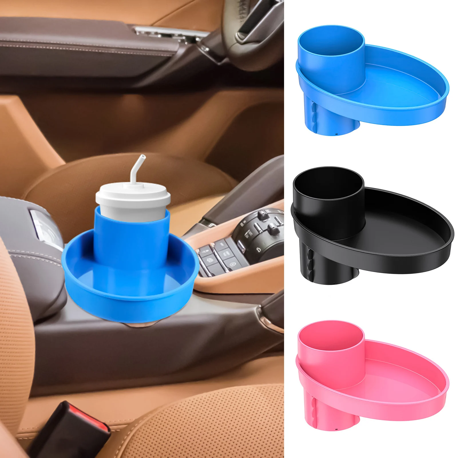 Car Cup Drink Holder Rack, fácil transporte, configuração sem complicações, placa estável, adequado para a maioria dos assentos de carros