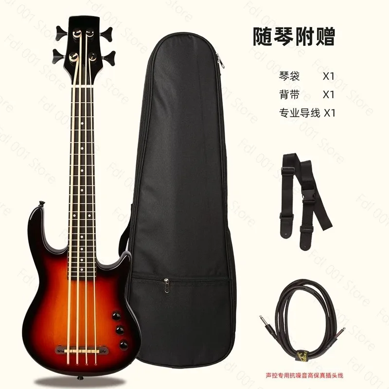 New Hot-selling Electric Yukbass Electric Guitar 30-inch Bass Four-string Plucked Instrument