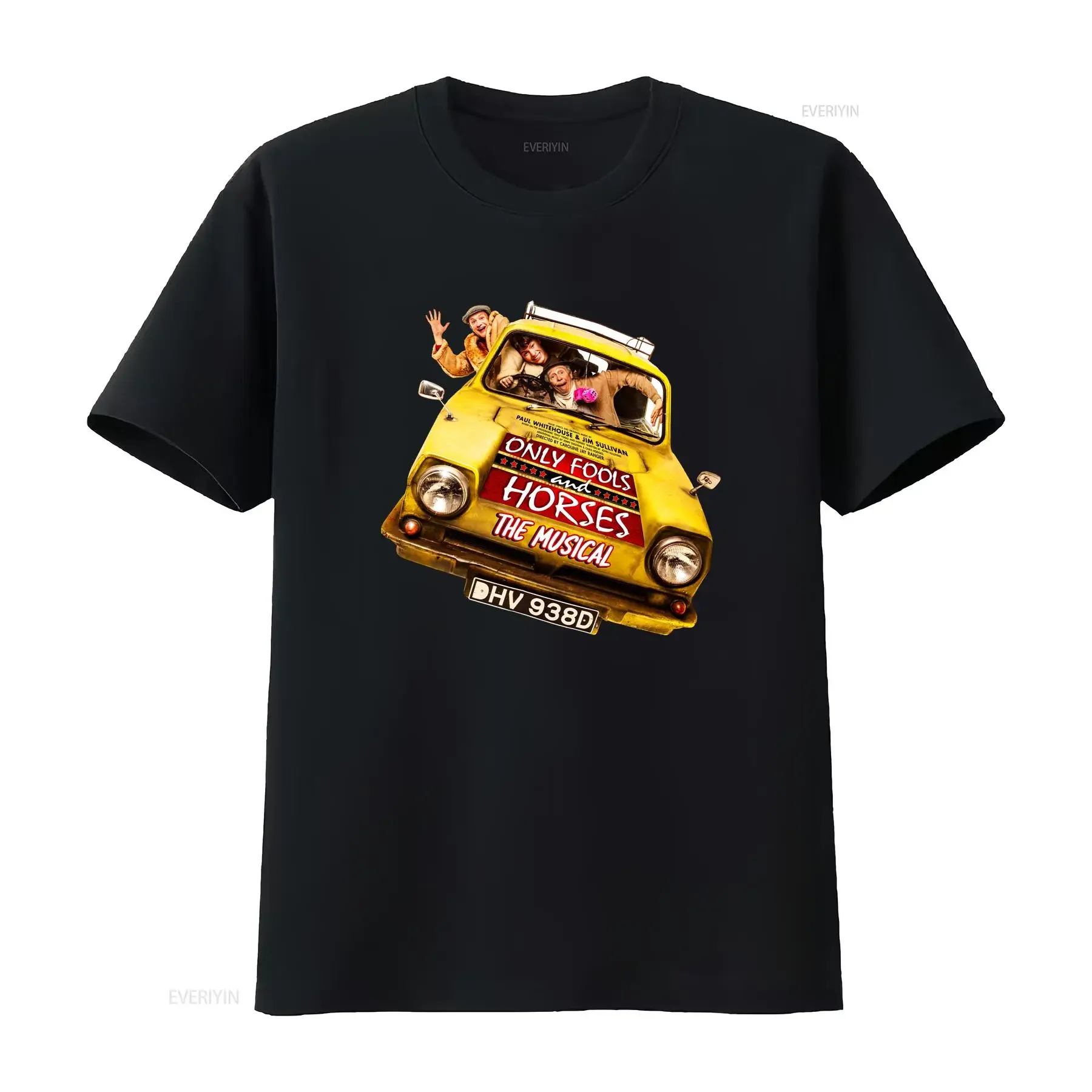 Only Fools and Horses Retro Comedy TV Show Men's Black T Shirt Size S to 5XL vintage Washed homme Top For Everyday Wear