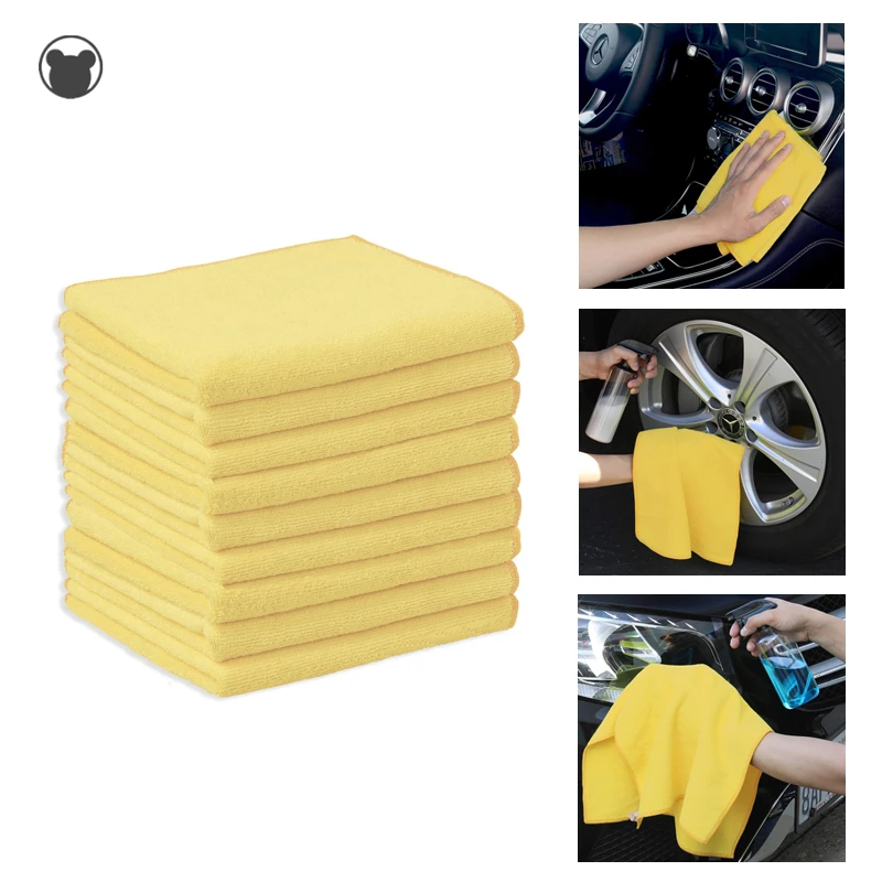 

1/2PCS Car Wash Microfiber Towel Kit Extra Thick Soft Cars Cleaning Cloth Car Care Drying Towels Lint-Free Towel Never Scrat