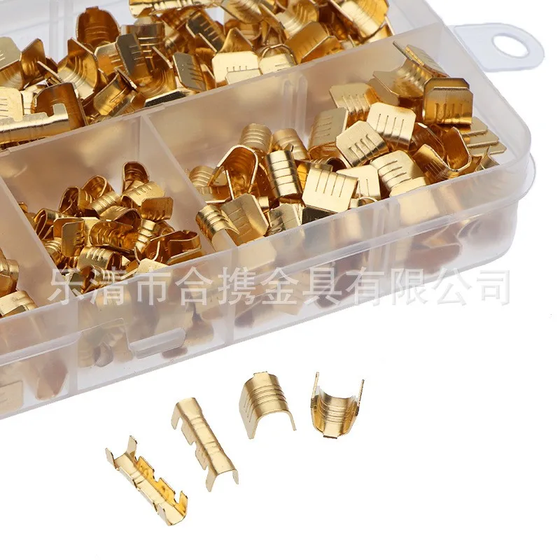 380PCS  Terminal type crimping buckle wiring terminal wire parallel connector copper buckle 452 / 453 / 454type