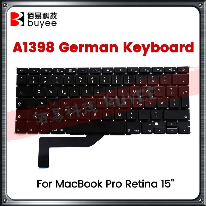 Brand New A1398 German Keyboard For MacBook Retina Pro 15