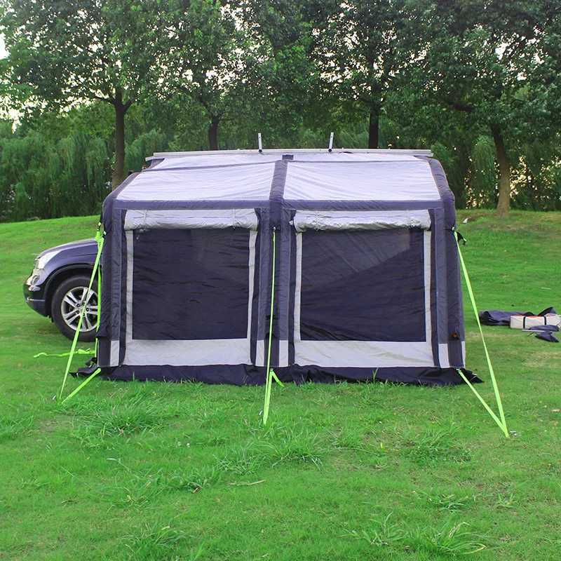 

Double-Layer Outdoor Waterproof Inflatable SUV Side Awning Tent Oxford Fabric RV Screen Room for Camping & Outdoor Activities