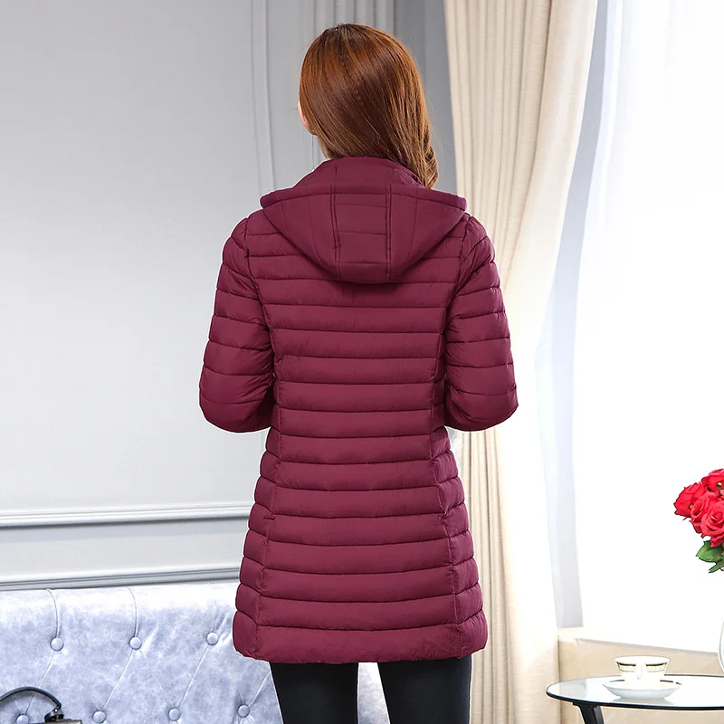 Women\'s Winter Jacket Thick Hooded Cotton Coats Female Korean Loose Puffer Parkas Ladies Oversize Comfort Casual Outwear 2024